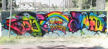 Graffiti Wall - Photo by NektariumC - nektar, gabe, anid (2015)
