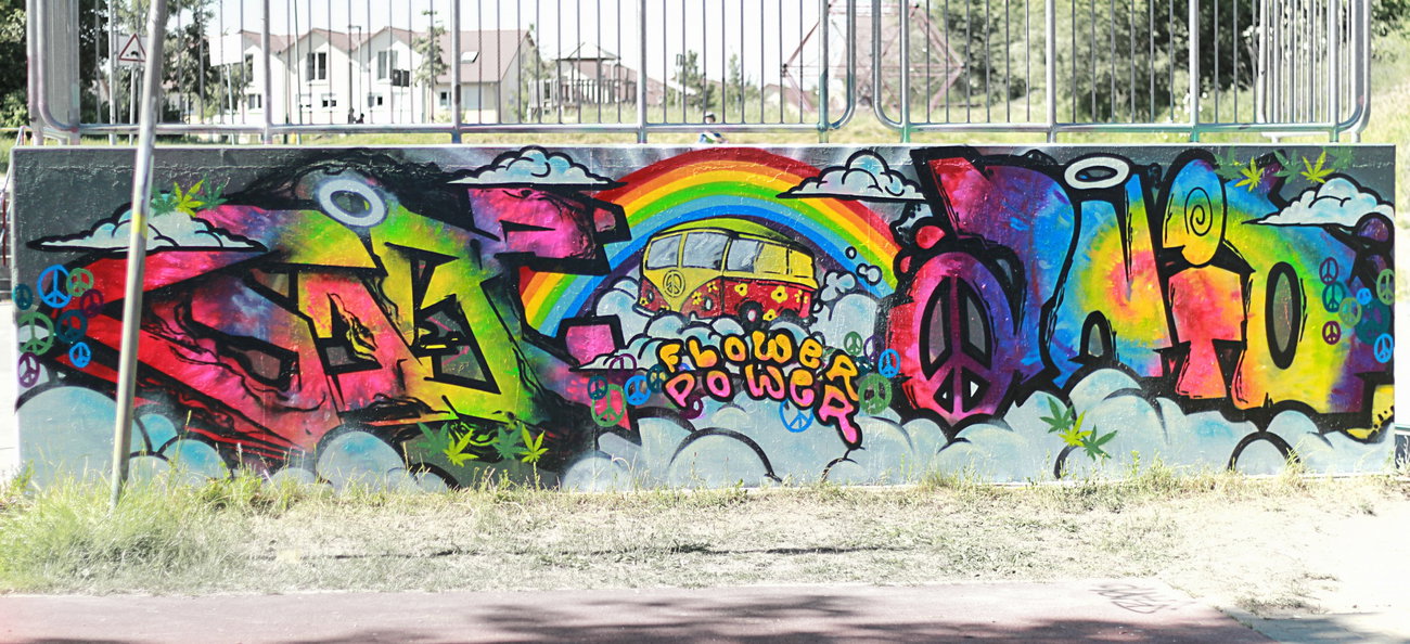 Graffiti Wall - Photo by NektariumC - nektar, gabe, anid (2015)