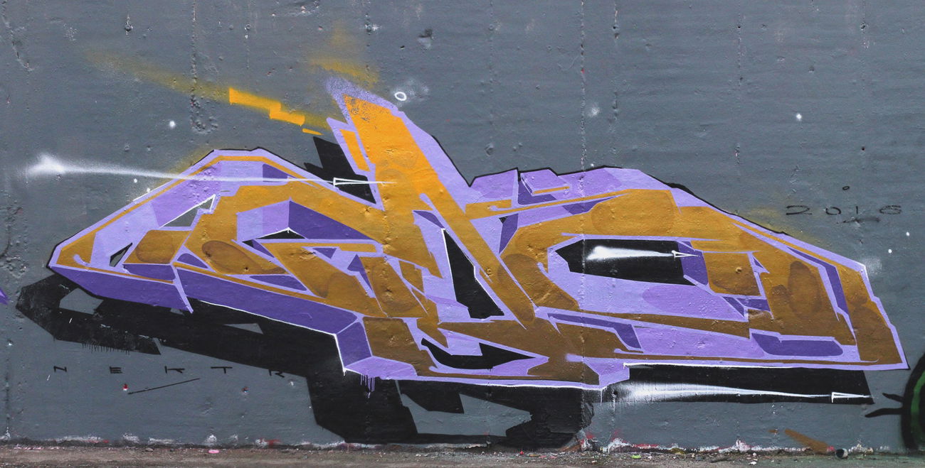 Graffiti Wall - Photo by NektariumC - Blankenburg, Berlin, Nektr (2016)