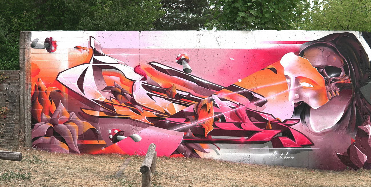 Graffiti Wall - Photo by NektariumC - berlin, style, colors (2018)