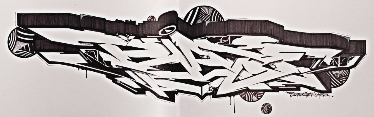 Graffiti Sketch - Photo by NektariumC - Phase, Nektar, Battle (2014)