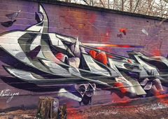 Graffiti Wall - Photo by NektariumC - Berlin, colors, style (2018)