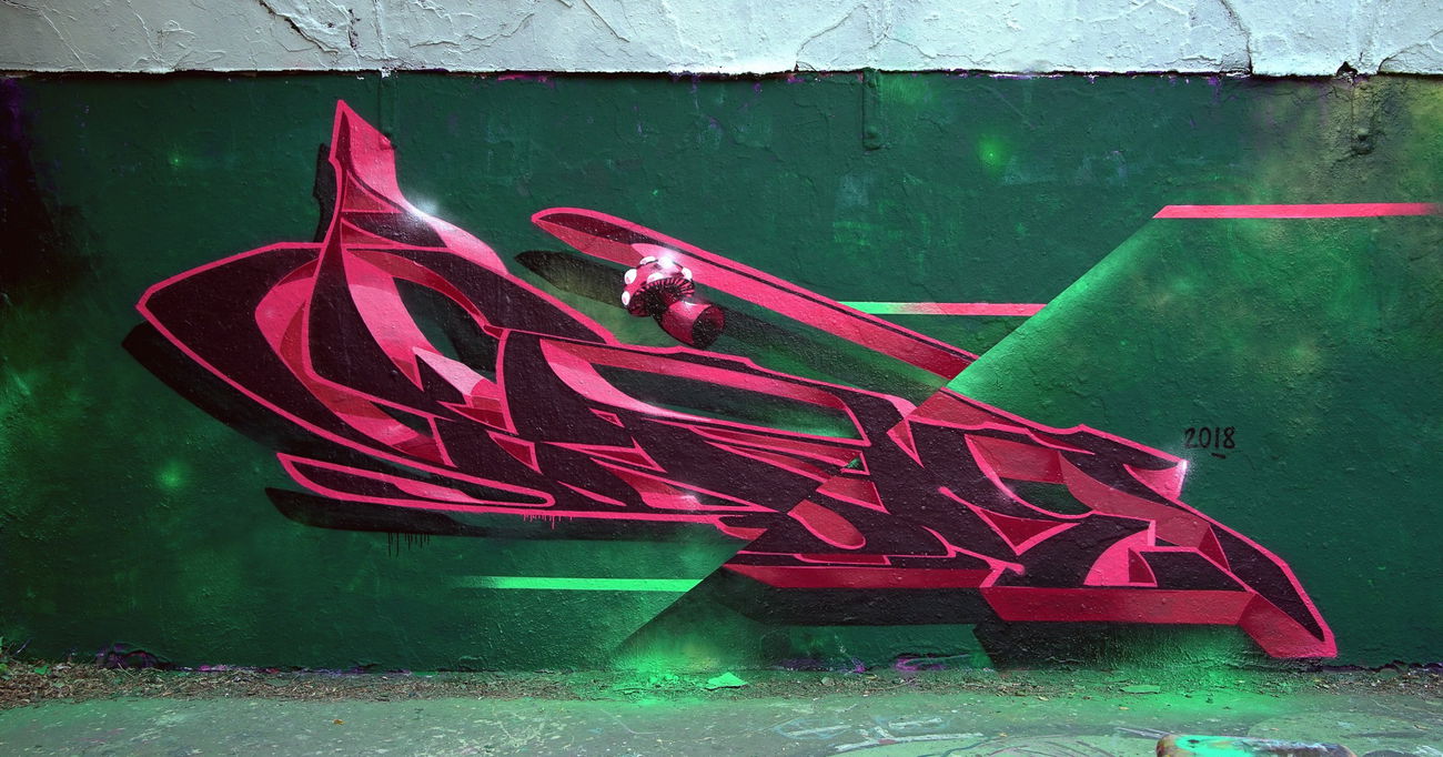 Graffiti Wall - Photo by NektariumC - berlin, style, colors (2018)