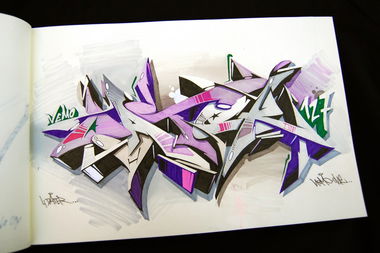 Graffiti Sketch in Sarajevo - Photo by Nemo1 - dater, nemo (2013)
