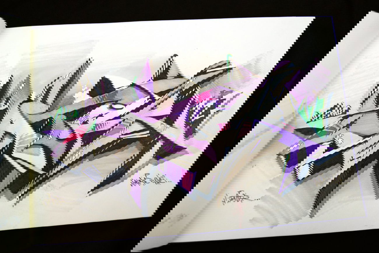 Graffiti Sketch in Sarajevo - Photo by Nemo1 - dater, nemo (2013)