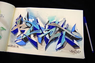 Graffiti Sketch - Photo by Nemo1