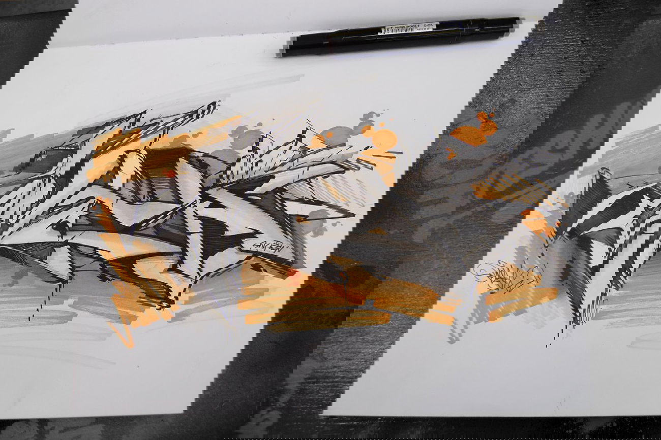 Graffiti Sketch - Photo by Nemo1