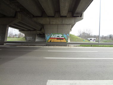 Graffiti Bombing in Belgrade - Photo by Nesone45 - Nes (2013)