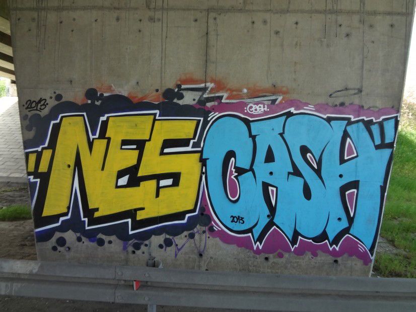 Graffiti Bombing in Belgrade - Photo by Nesone45 - Nes.Cash (2013)