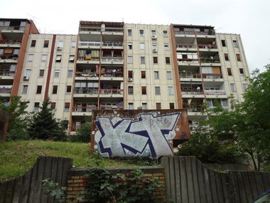 Graffiti Bombing in Belgrade - Photo by Nesone45 - Nes (2013)