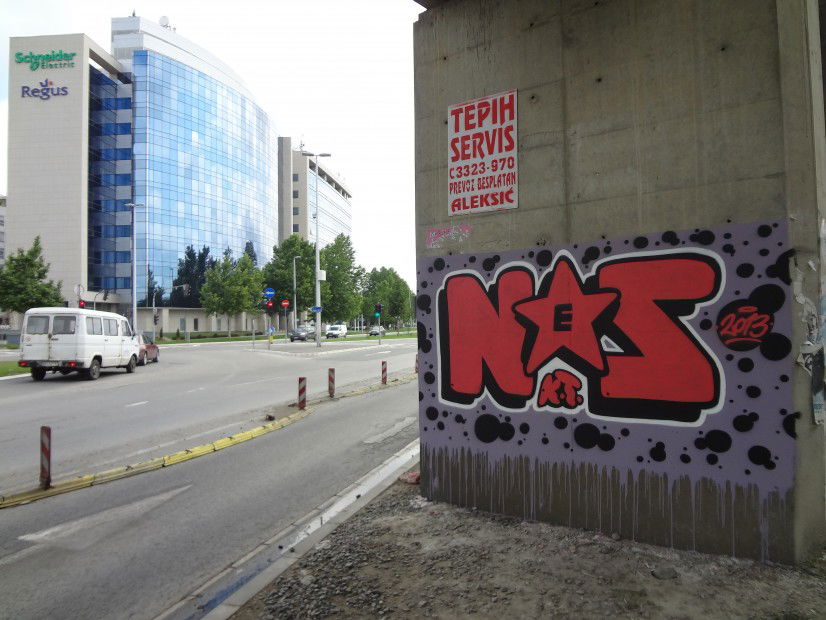 Graffiti Wall in Belgrade - Photo by Nesone45 - Nes (2013)