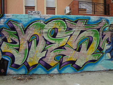 Graffiti Wall in Belgrade - Photo by Nesone45 - Nes (2013)