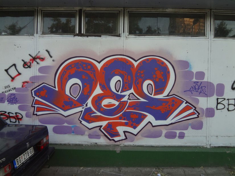 Graffiti Wall in Belgrade - Photo by Nesone45 - Nes (2013)