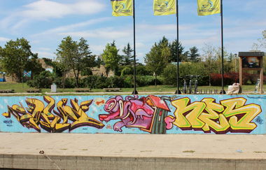 Graffiti Wall in Belgrade - Photo by Nesone45 - Sarin, Junk, Nes (2013)