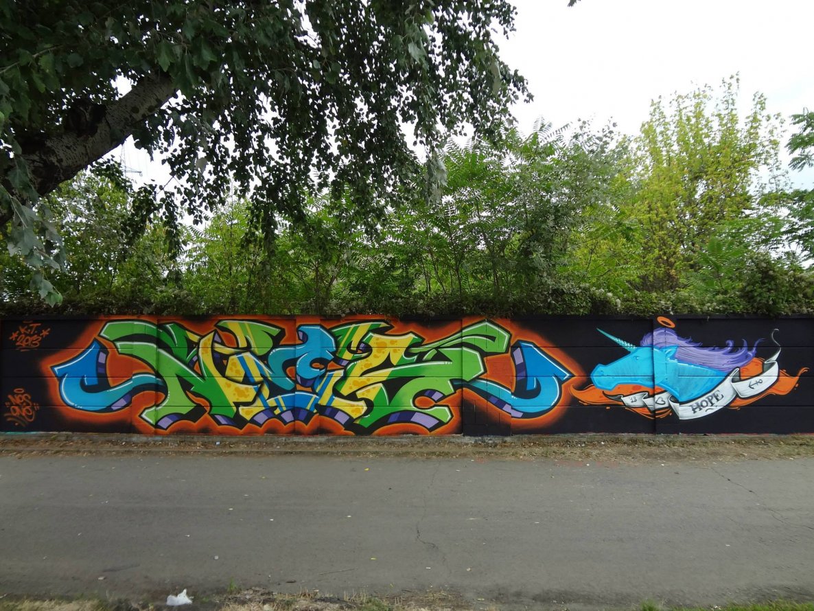 Graffiti Wall in Belgrade - Photo by Nesone45 - Nes, Hope (2013)