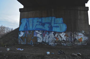 Graffiti Wall - Photo by Nets1 - roll, up, nets (2014)