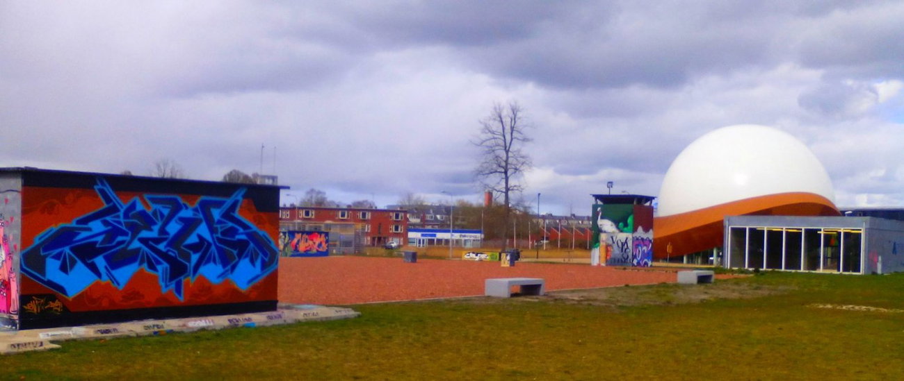 Graffiti Wall in Groningen - Photo by Newsu (2015)