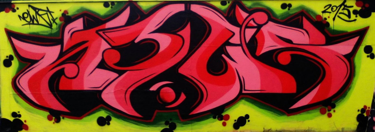 Graffiti Wall in Groningen - Photo by Newsu (2015)