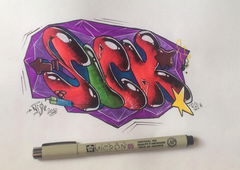 Graffiti Wall - Photo by NiS16 - graff, graffiti, bombing (2018)