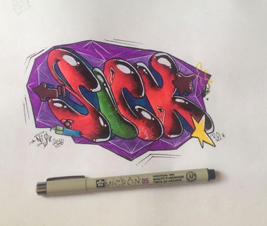 Graffiti Wall - Photo by NiS16 - graff, graffiti, bombing (2018)