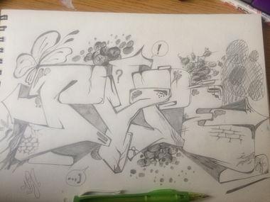 Graffiti Wall - Photo by NiS16 - graff, graffiti, bombing (2018)