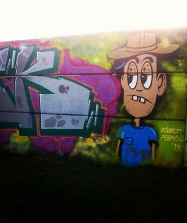 Graffiti Wall - Photo by NiekOne - Niek, Fjort, Hall (2014)