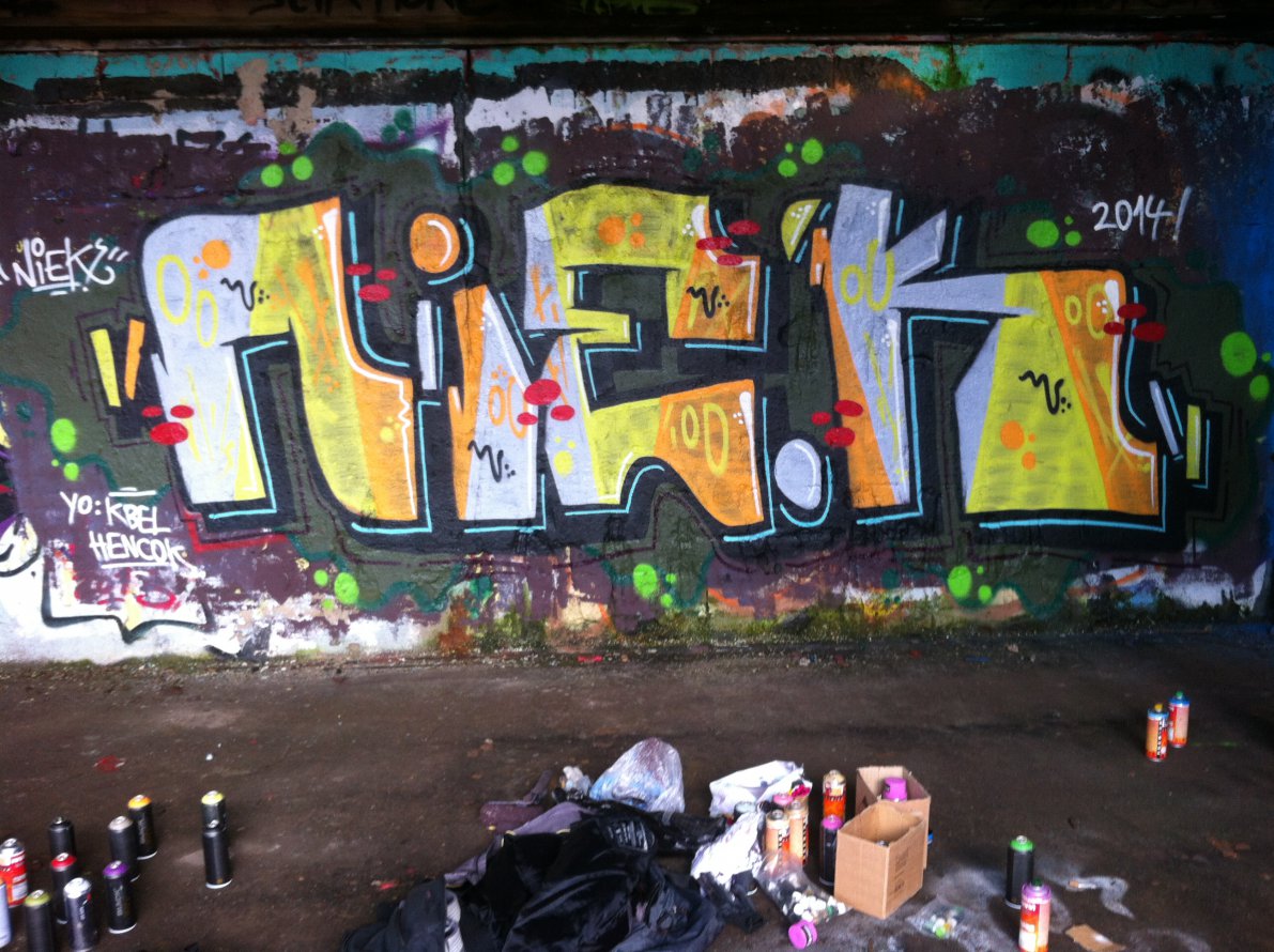 Graffiti Wall - Photo by NiekOne (2014)