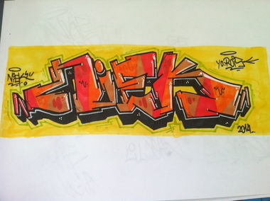 Graffiti Sketch - Photo by NiekOne - Niek, Sketch, 2014 (2014)