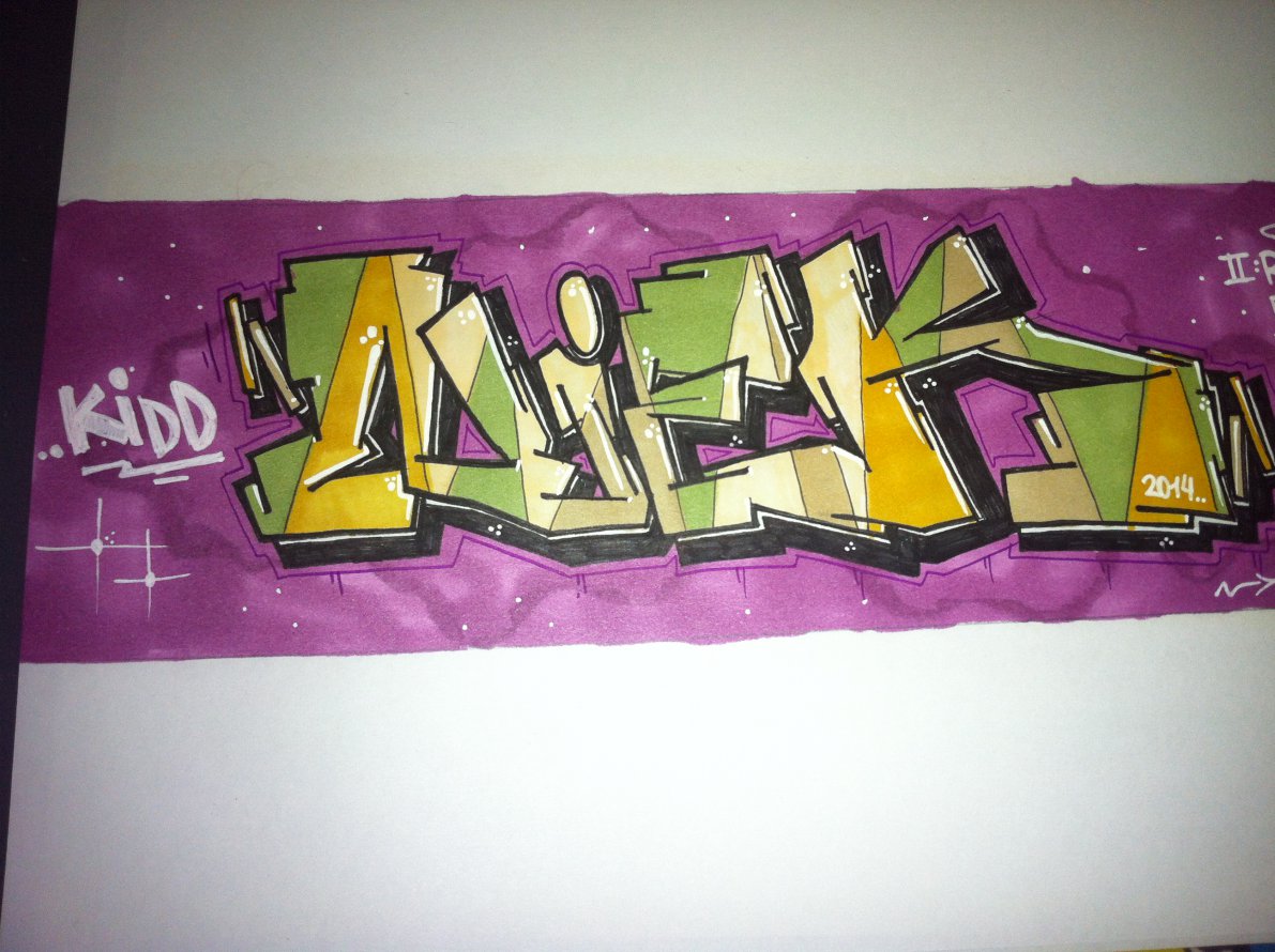 Graffiti Sketch - Photo by NiekOne - Kidd, Niek, Sketch (2014)
