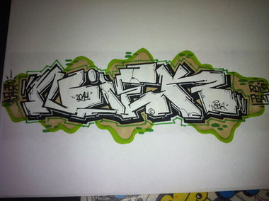 Graffiti Sketch - Photo by NiekOne - Niek, Sketch, 2014 (2014)