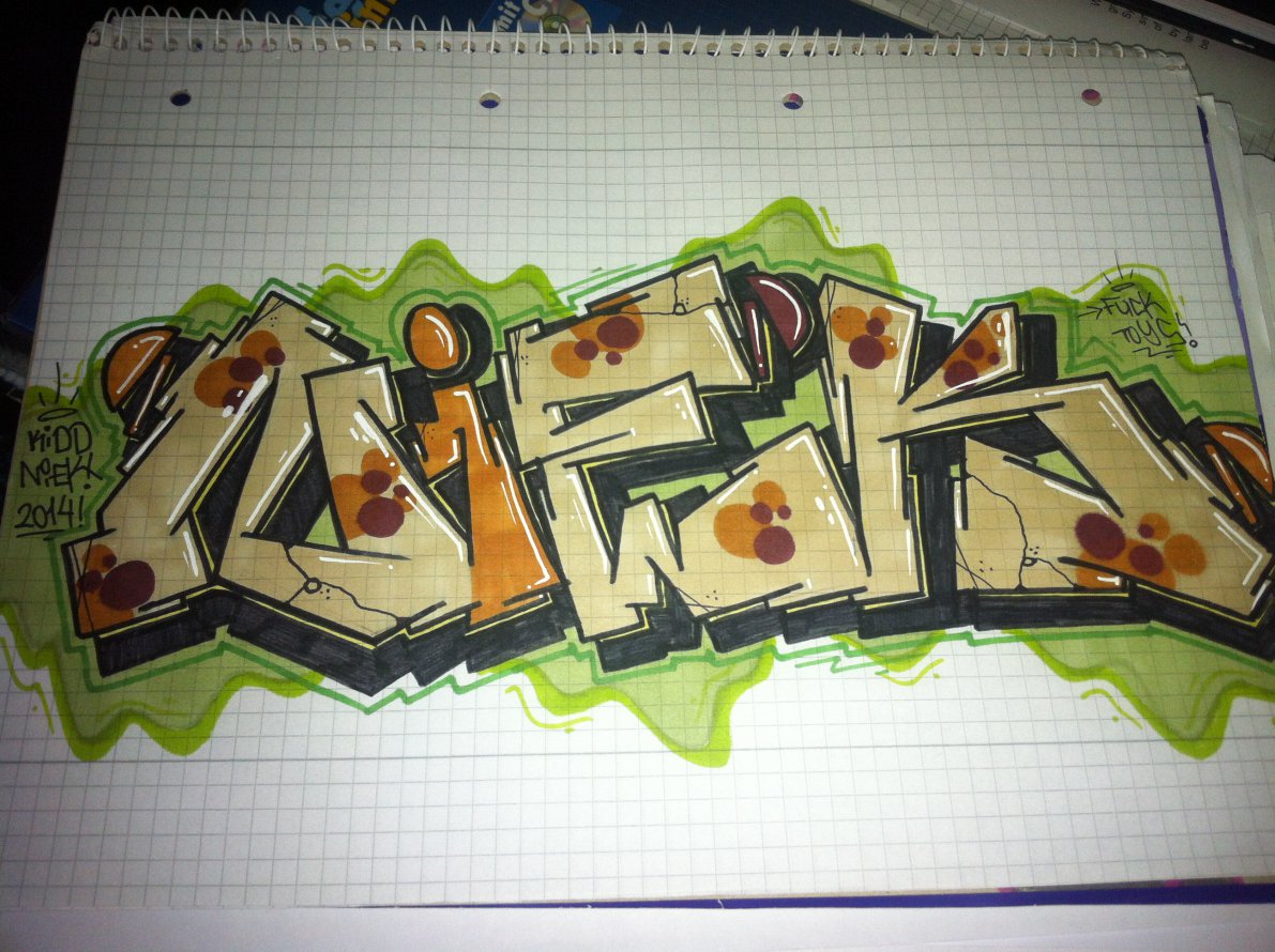 Graffiti Sketch - Photo by NiekOne - Niek, Sketch, 2014 (2014)