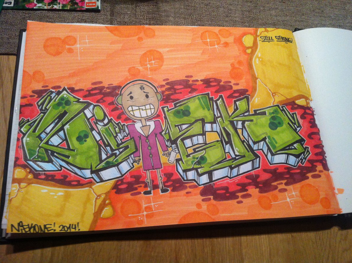 Graffiti Sketch - Photo by NiekOne - Niek, Sketch, Blackbook (2014)