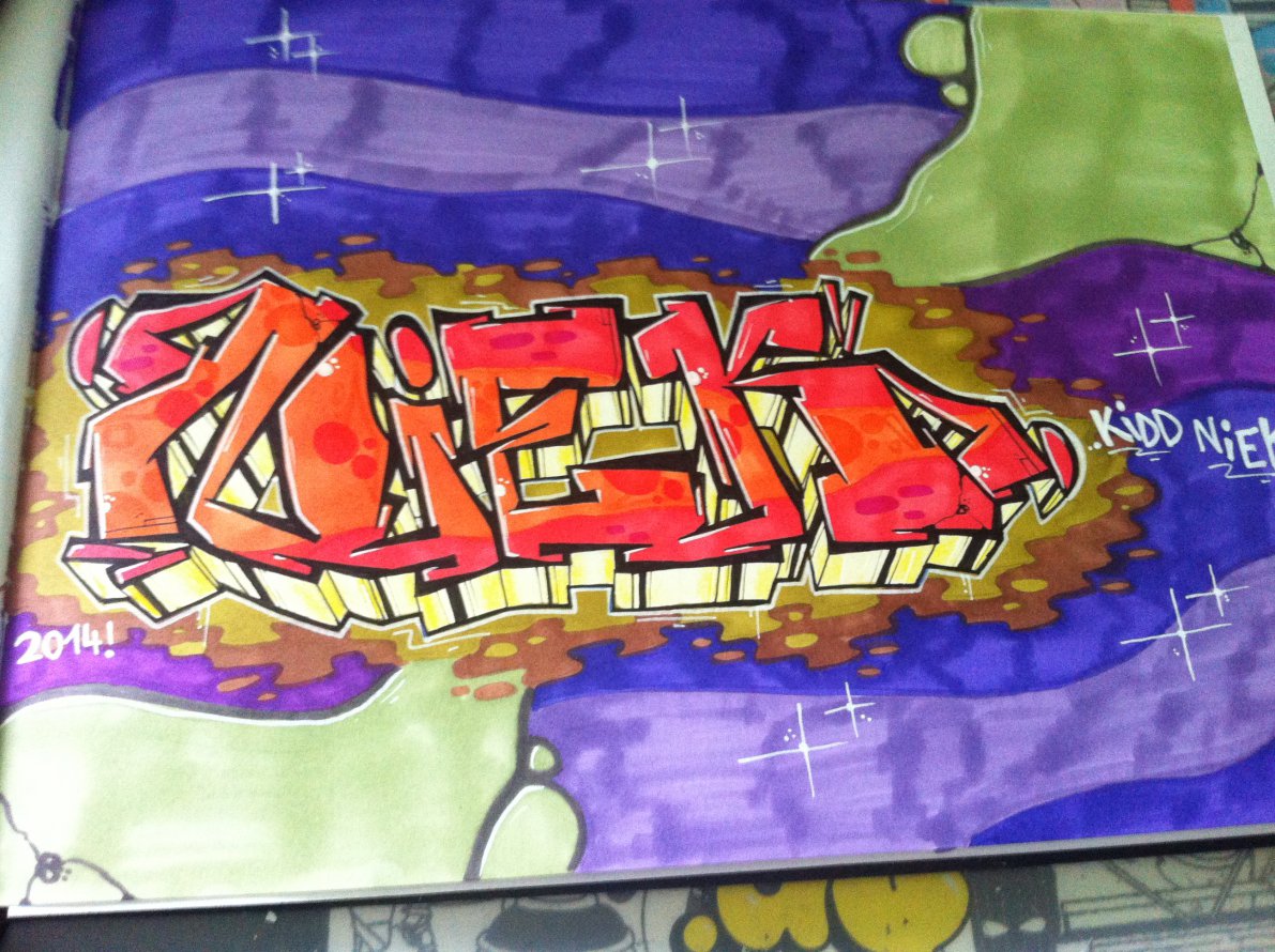 Graffiti Sketch - Photo by NiekOne - Niek, Sketch, Blackbook (2014)