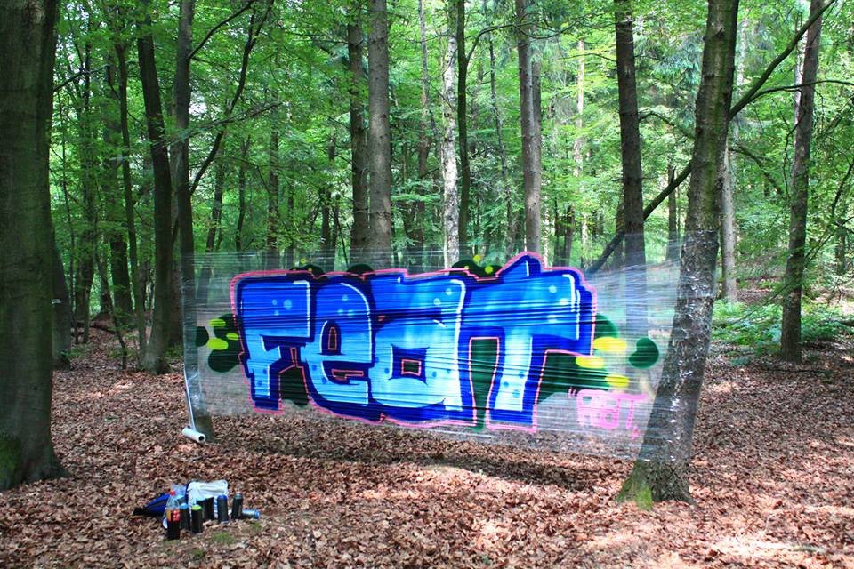 Graffiti Artwork - Photo by NiekOne - Feat, Cellograffiti, Foliengraffiti (2014)