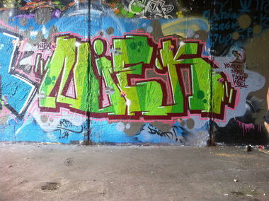 Graffiti Wall - Photo by NiekOne - Niek, Kbel, Hall (2014)