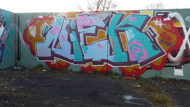 Graffiti Wall - Photo by NiekOne - Niek, Hall, 2015 (2015)