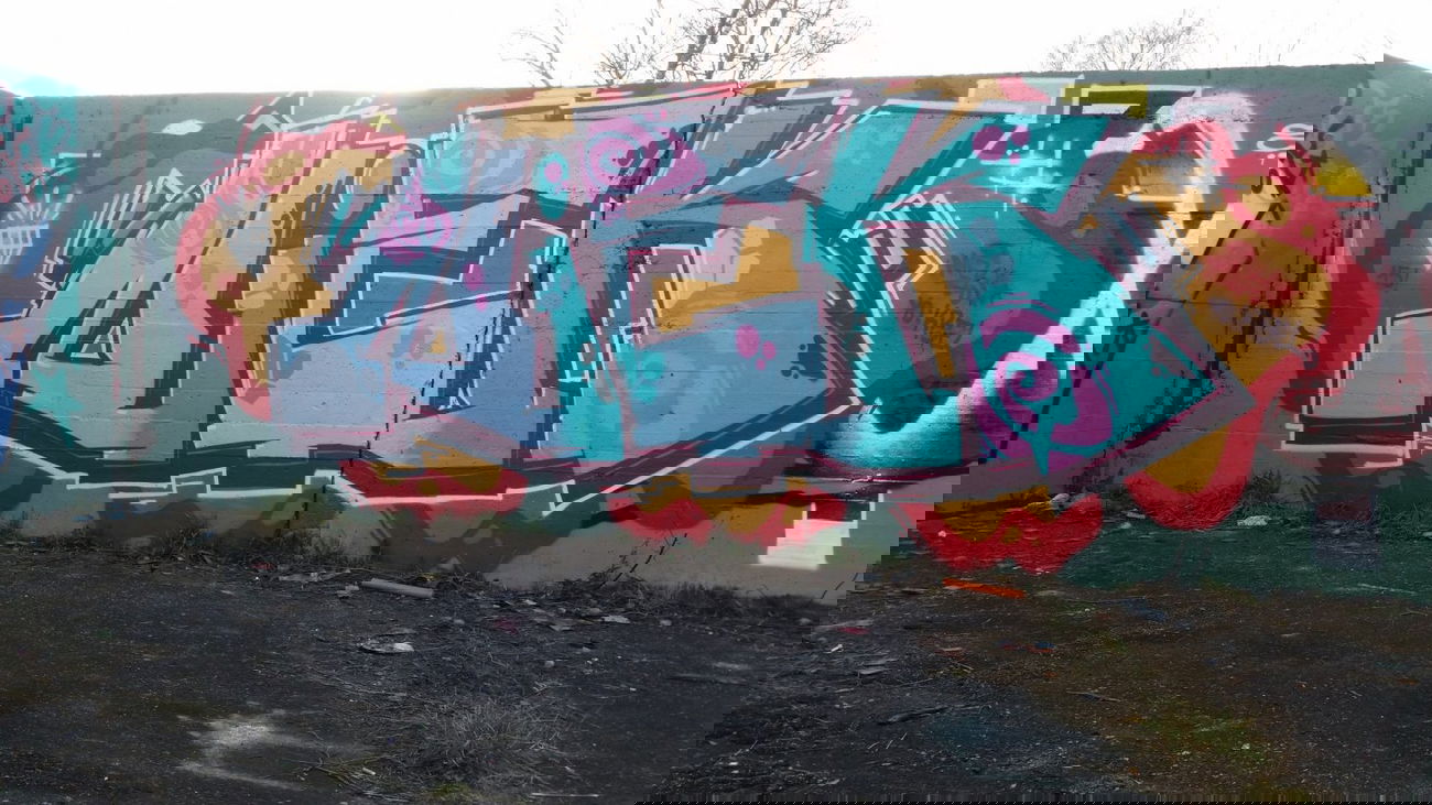 Graffiti Wall - Photo by NiekOne - Niek, Hall, 2015 (2015)