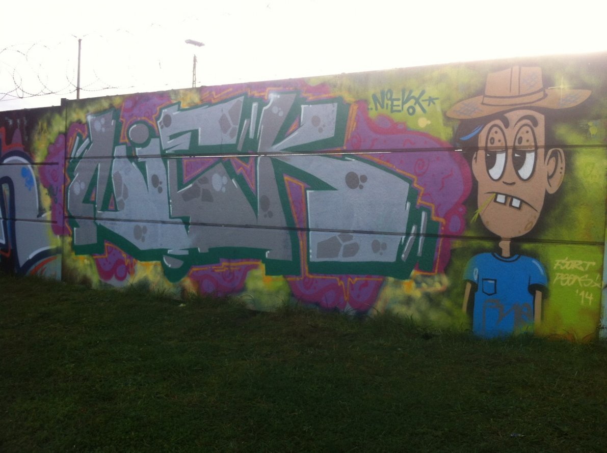 Graffiti Wall - Photo by NiekOne - Niek, Hall, 2014 (2014)