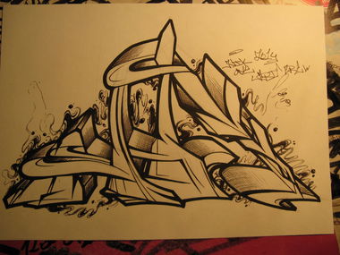 Graffiti Sketch - Photo by Niktrimm123456789
