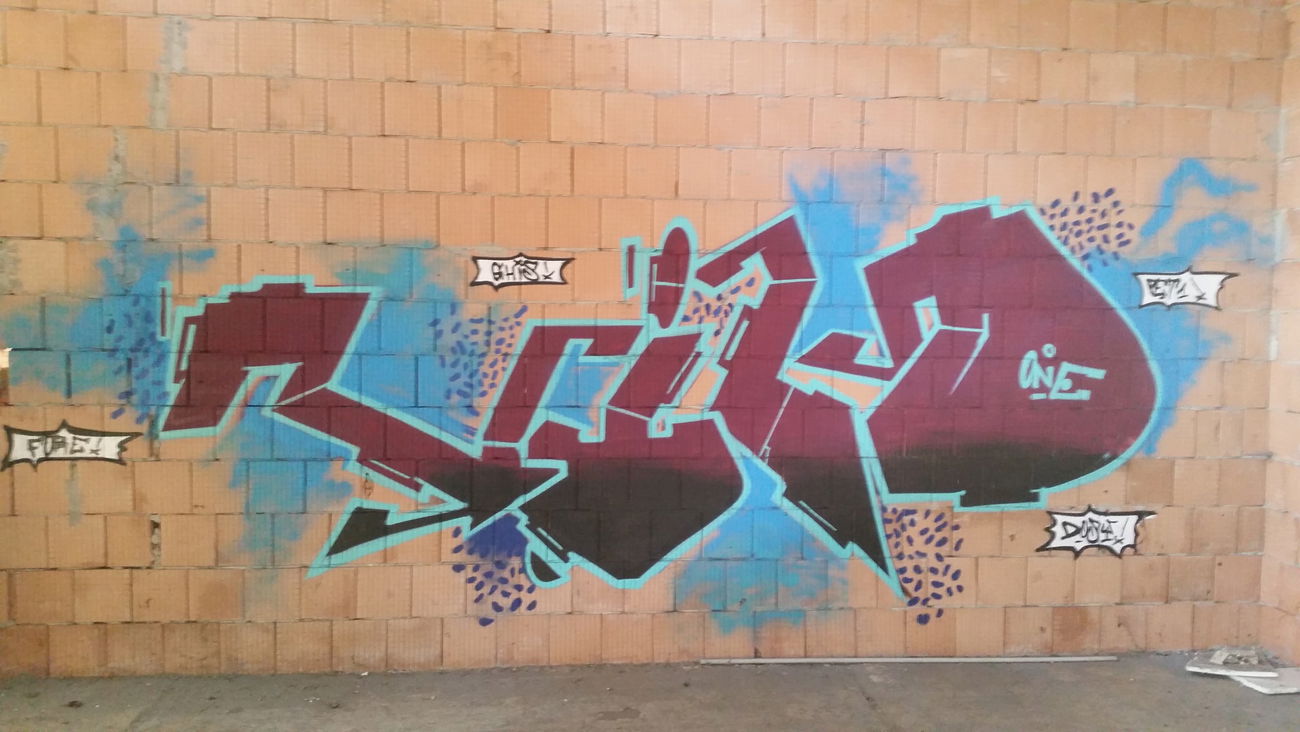 Graffiti Wall - Photo by NildbliN - Nild, lostplaces, nrd (2015)