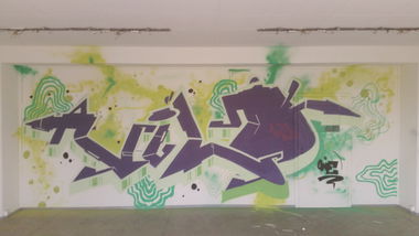 Graffiti Wall - Photo by NildbliN - Nild, lostplace, nrd (2015)