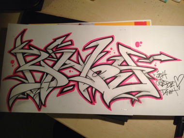 Graffiti Sketch in Germany - Photo by Nipl145 (2015)
