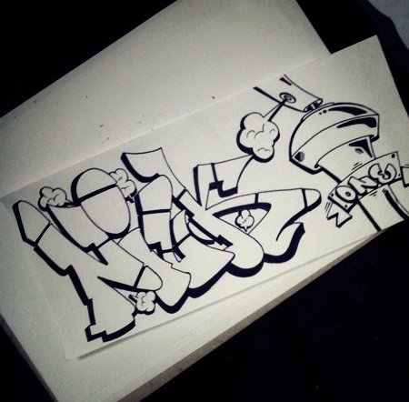 Graffiti Sketch - Photo by Niuk (2014)