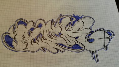 Graffiti Sketch - Photo by NoRiskNoFun - RSK (2014)