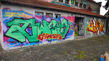 Graffiti Wall - Photo by NobodyKnows - Bweis, Bielefeld, Crew (2014)