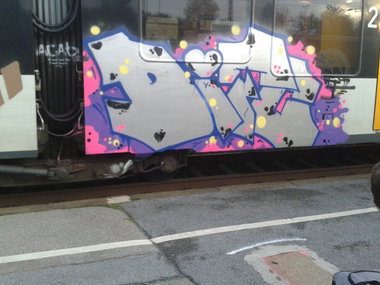 Graffiti Train - Photo by NobodyKnows - D.I.T.C., Bielefeld (2014)