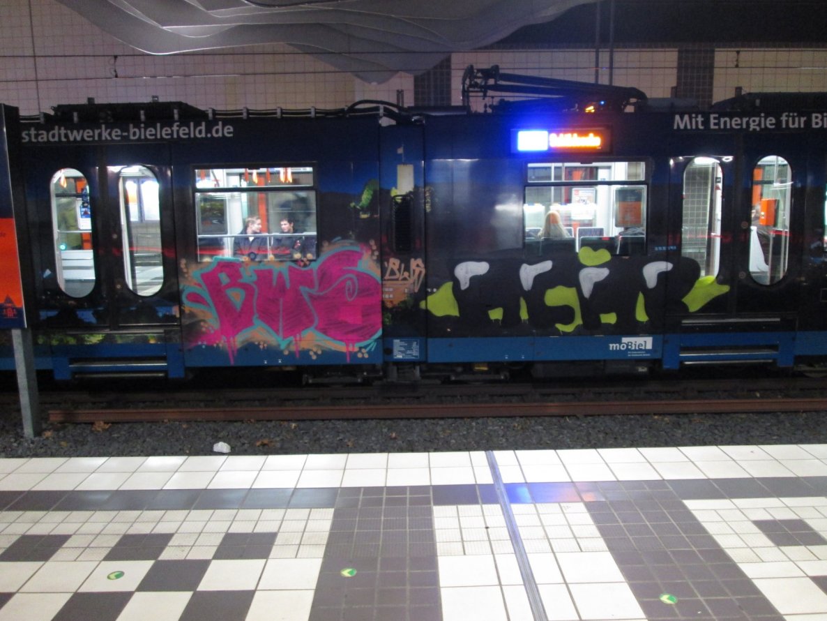 Graffiti Train - Photo by NobodyKnows - Bws, acab
