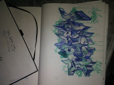 Graffiti Sketch - Photo by Noderoner - 304, wv, barbergraffitiartist (2017)