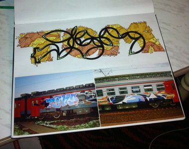 Graffiti Sketch - Photo by Notes (2013)