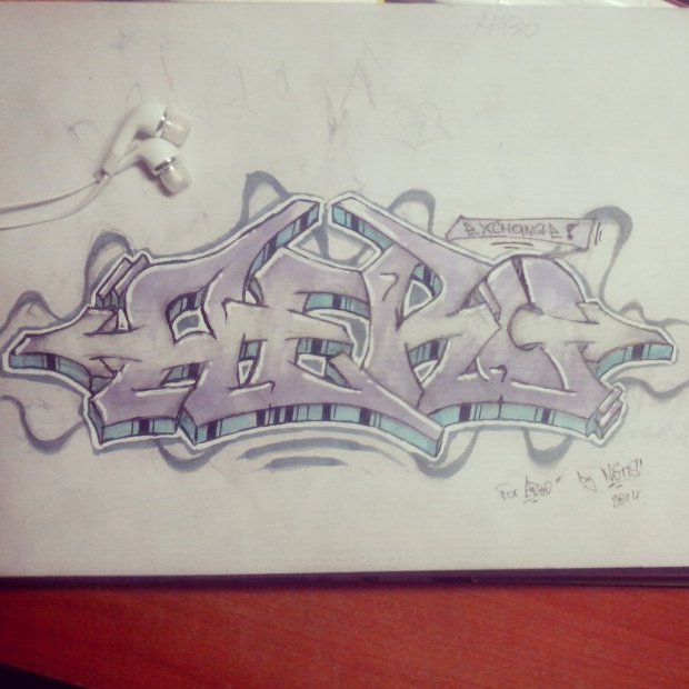 Graffiti Sketch - Photo by Notis - Notis
